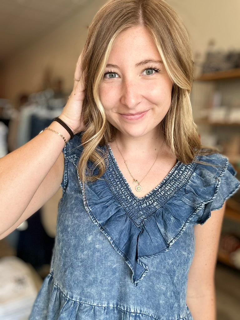 Dolly Top-Doe & Rae-R3vel Threads, Women's Fashion Boutique, Located in Hudsonville, Michigan