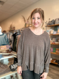 Rose Longsleeve-mono b-R3vel Threads, Women's Fashion Boutique, Located in Hudsonville, Michigan
