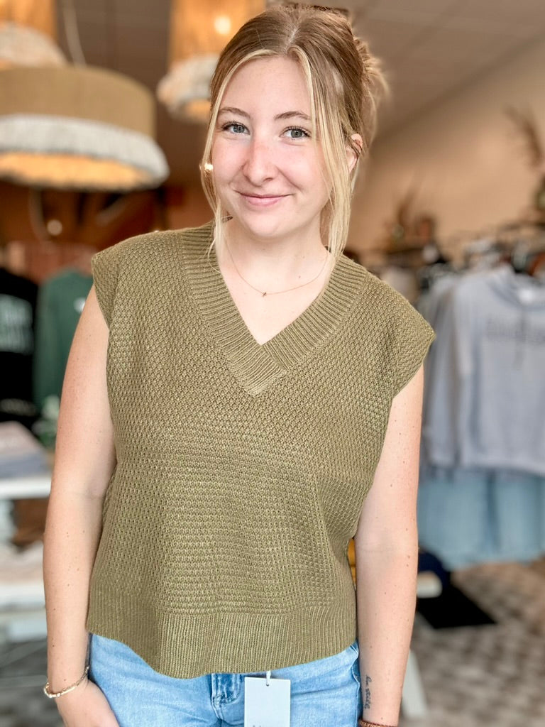 Sammy Sweater Vest-Doe & Rae-R3vel Threads, Women's Fashion Boutique, Located in Hudsonville, Michigan
