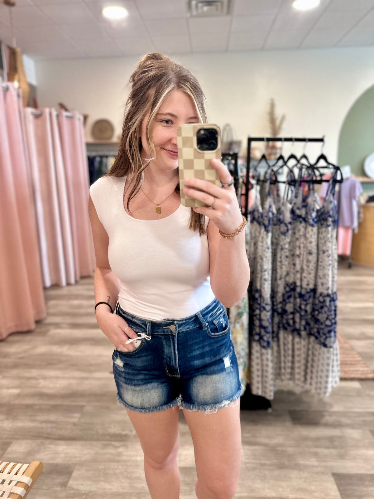 Jones Shorts-Zenana-R3vel Threads, Women's Fashion Boutique, Located in Hudsonville, Michigan