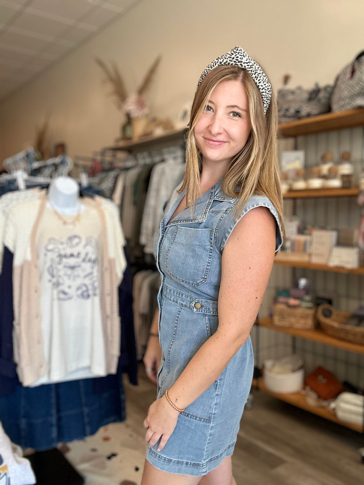 Izzy Denim Dress-Doe & Rae-R3vel Threads, Women's Fashion Boutique, Located in Hudsonville, Michigan