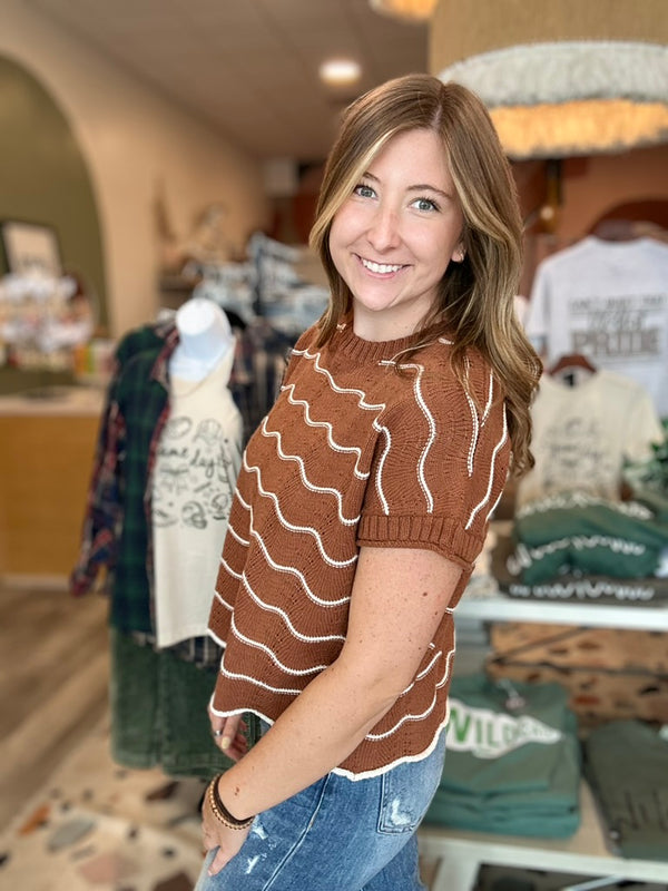 Madeline Top-She+Sky-R3vel Threads, Women's Fashion Boutique, Located in Hudsonville, Michigan