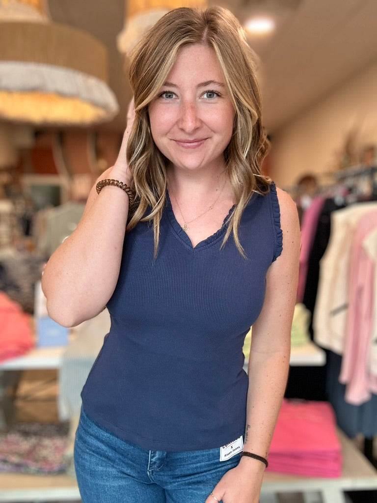 Lynn Tank-Doe & Rae-R3vel Threads, Women's Fashion Boutique, Located in Hudsonville, Michigan