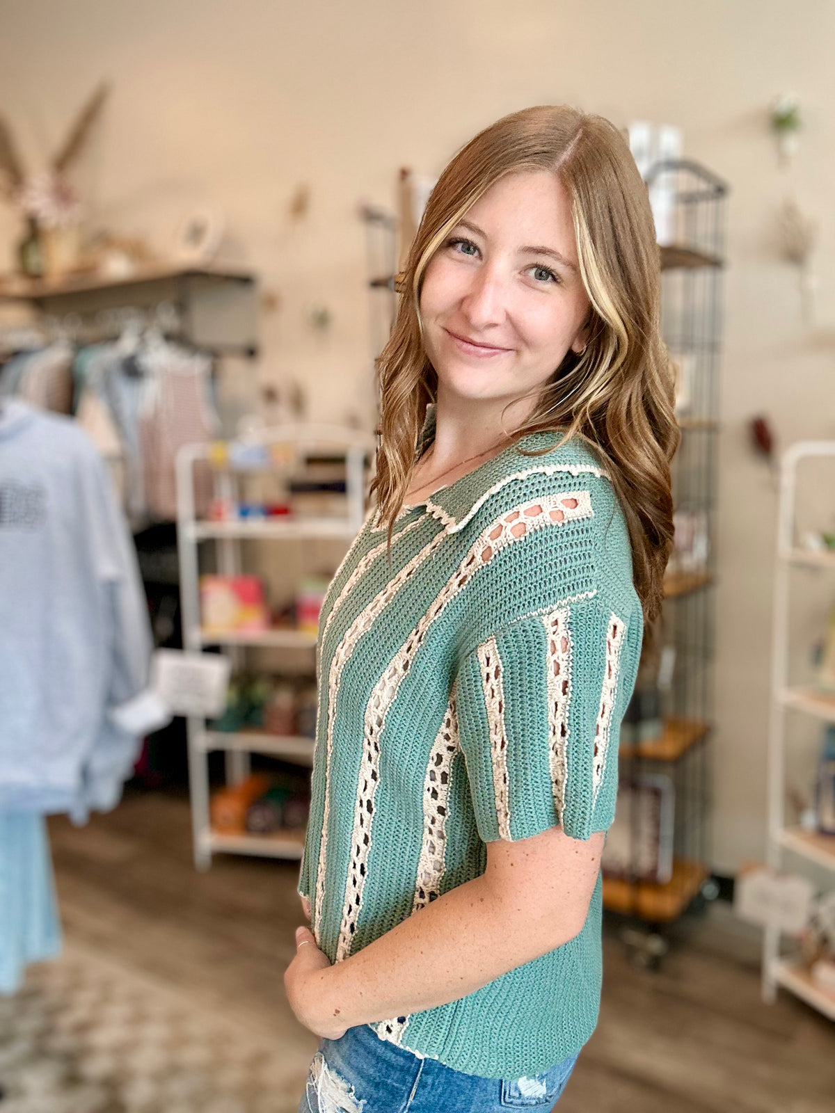 Sammy Crochet Top