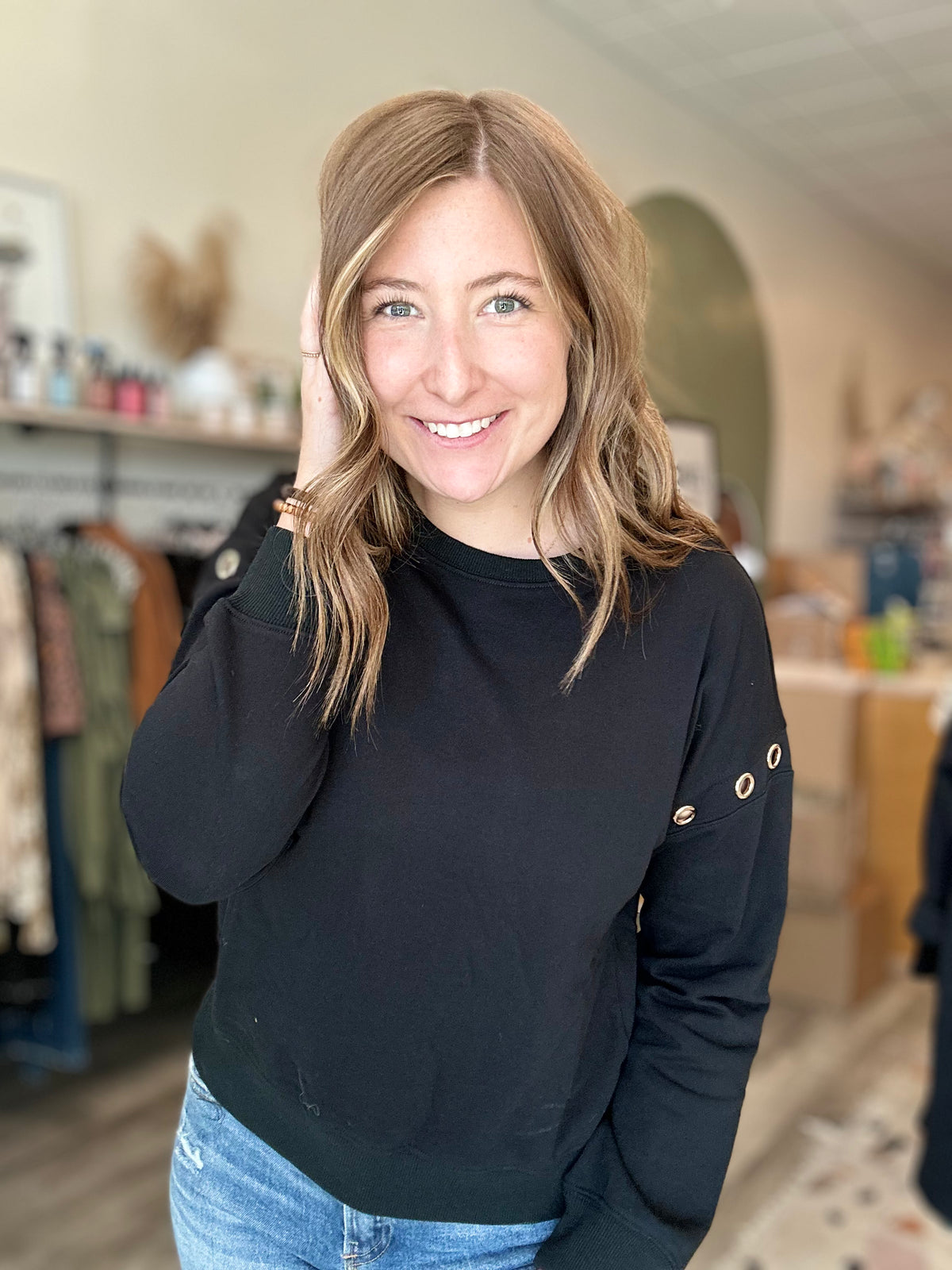 Penny Top-Doe & Rae-R3vel Threads, Women's Fashion Boutique, Located in Hudsonville, Michigan