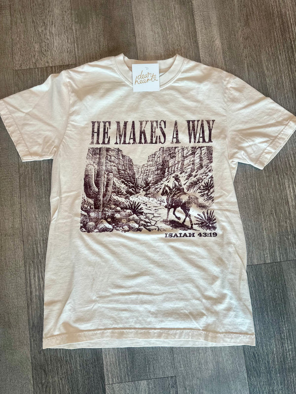 He Makes a Way Tee-Dear Heart-R3vel Threads, Women's Fashion Boutique, Located in Hudsonville, Michigan
