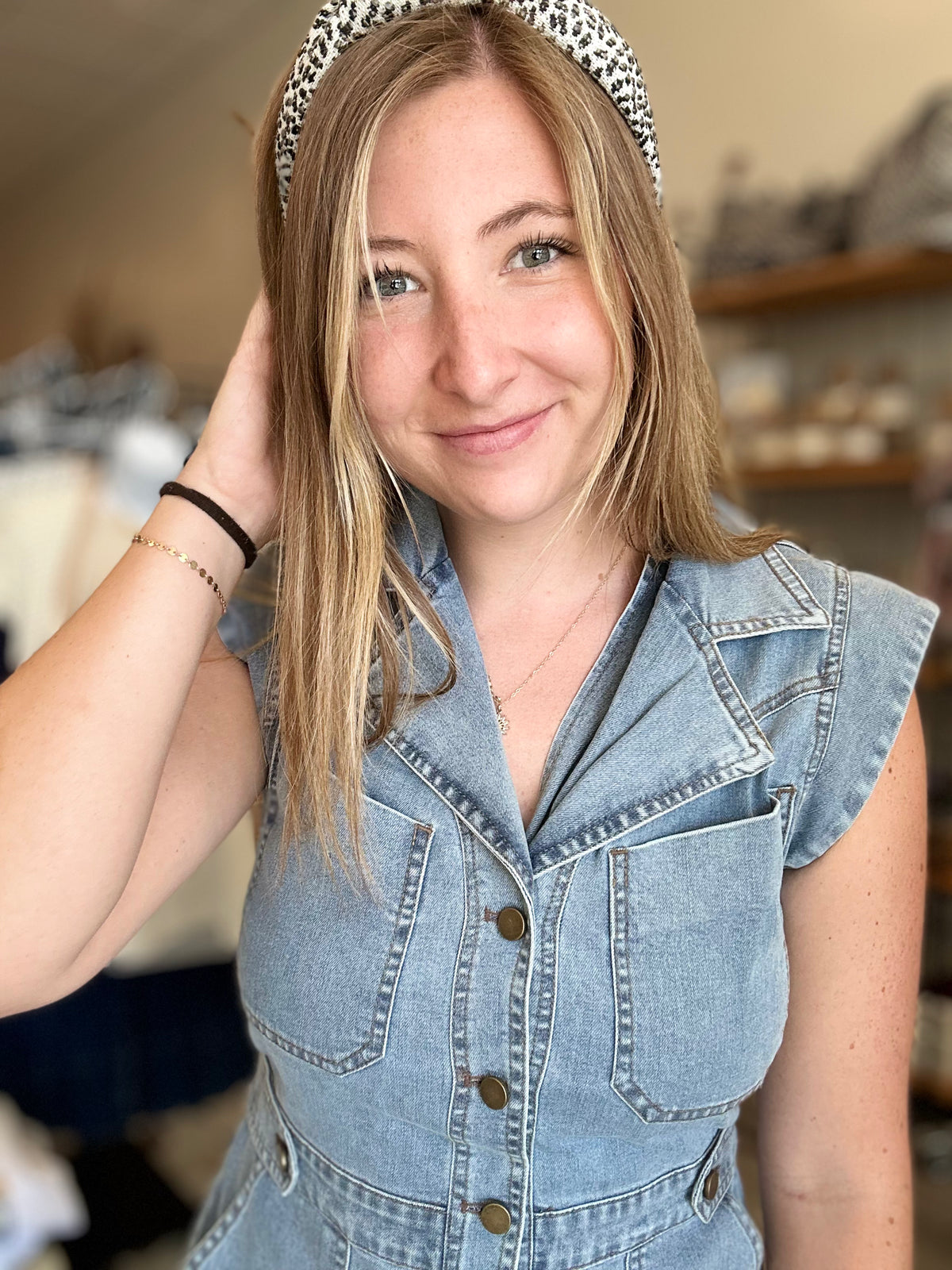 Izzy Denim Dress-Doe & Rae-R3vel Threads, Women's Fashion Boutique, Located in Hudsonville, Michigan