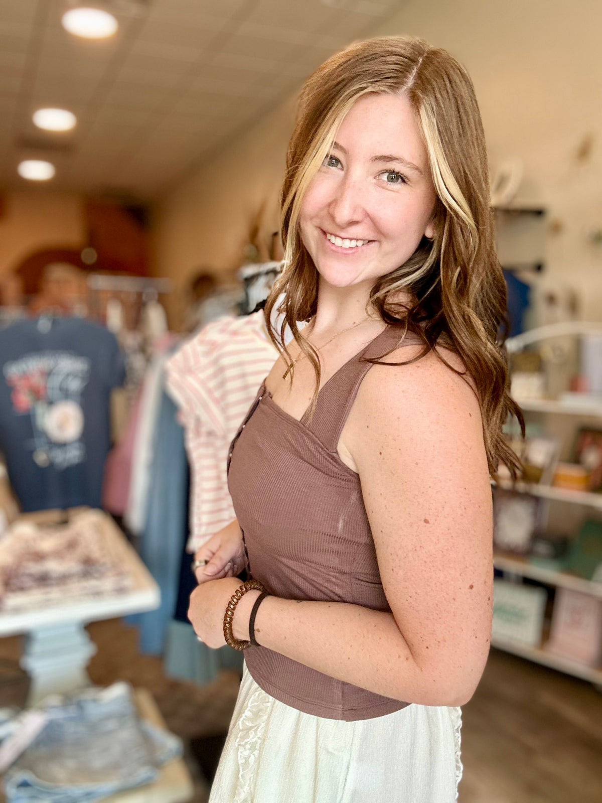 Fiona Tank-Bluivy-R3vel Threads, Women's Fashion Boutique, Located in Hudsonville, Michigan