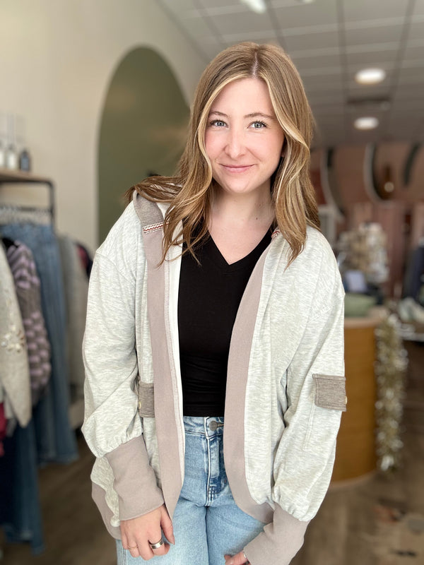 Millie Hooded Cardi-Hem & Thread-R3vel Threads, Women's Fashion Boutique, Located in Hudsonville, Michigan