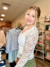Kara Lace Long Sleeve-Bluivy-R3vel Threads, Women's Fashion Boutique, Located in Hudsonville, Michigan