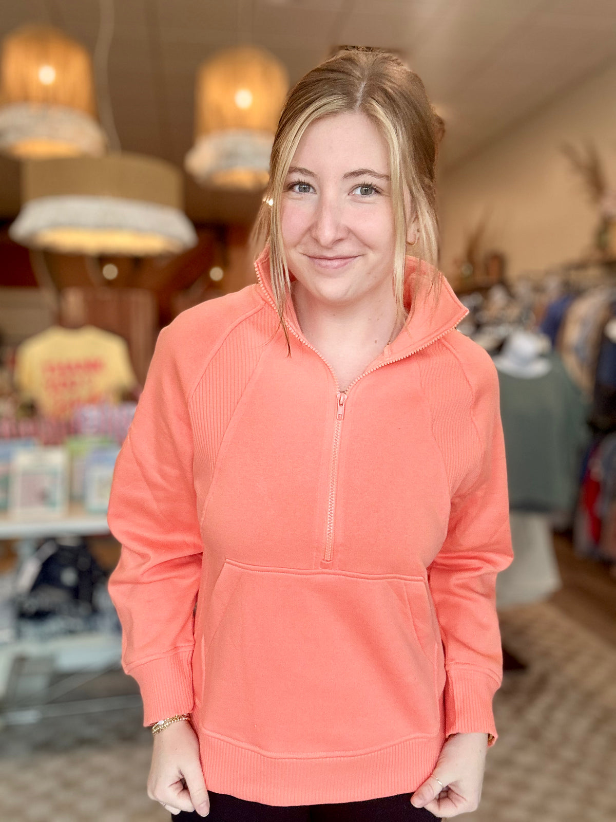 Lucy Half Zip-Zenana-R3vel Threads, Women's Fashion Boutique, Located in Hudsonville, Michigan