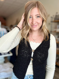 Stella Vest-Blu Pepper-R3vel Threads, Women's Fashion Boutique, Located in Hudsonville, Michigan