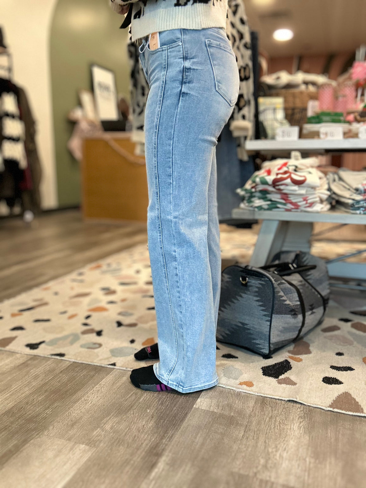 Jenna Mid Rise Straight-Risen-R3vel Threads, Women's Fashion Boutique, Located in Hudsonville, Michigan