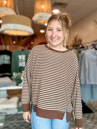 Lisa Top-Blu Pepper-R3vel Threads, Women's Fashion Boutique, Located in Hudsonville, Michigan