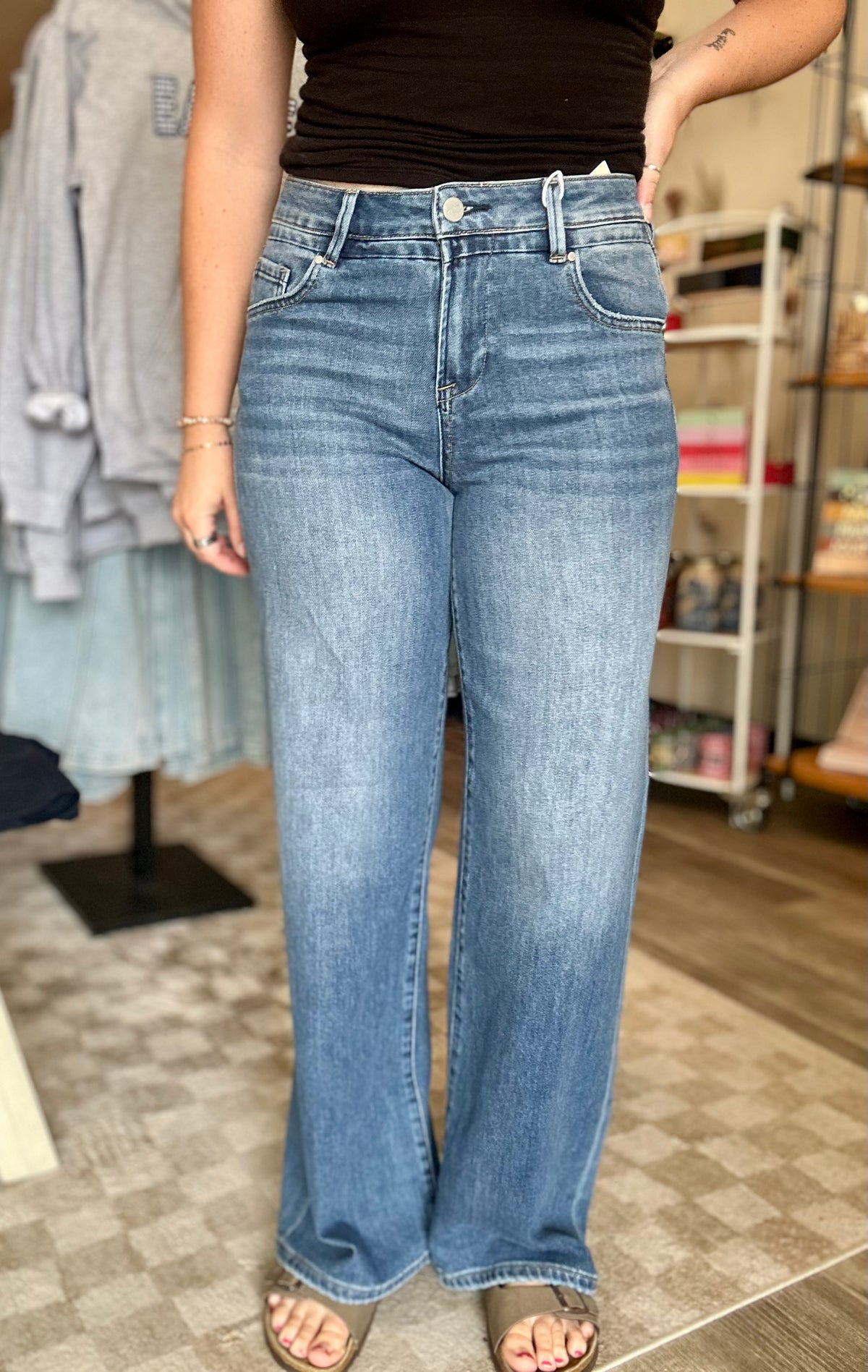 Maggie Slouchy Jeans-Risen-R3vel Threads, Women's Fashion Boutique, Located in Hudsonville, Michigan