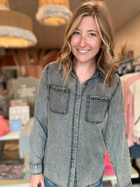 Amber Button Down-Doe & Rae-R3vel Threads, Women's Fashion Boutique, Located in Hudsonville, Michigan