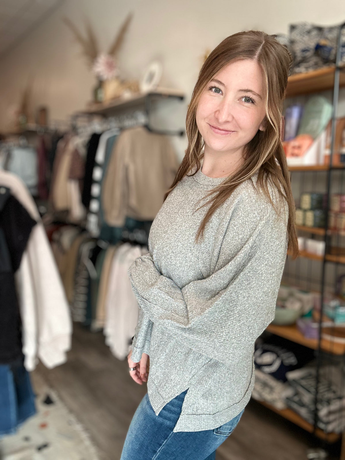 Gina Pullover-Double Zero-R3vel Threads, Women's Fashion Boutique, Located in Hudsonville, Michigan