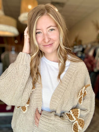 Lola Bow Sweater-Doe & Rae-R3vel Threads, Women's Fashion Boutique, Located in Hudsonville, Michigan