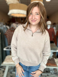 Mila Half Zip-Zenana-R3vel Threads, Women's Fashion Boutique, Located in Hudsonville, Michigan