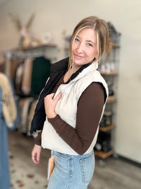 Andie Reversible Vest-Blu Pepper-R3vel Threads, Women's Fashion Boutique, Located in Hudsonville, Michigan