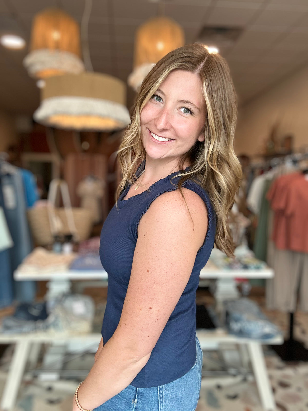 Romy Top-Doe & Rae-R3vel Threads, Women's Fashion Boutique, Located in Hudsonville, Michigan