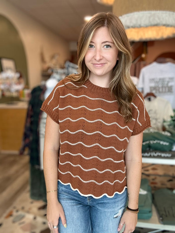 Madeline Top-She+Sky-R3vel Threads, Women's Fashion Boutique, Located in Hudsonville, Michigan