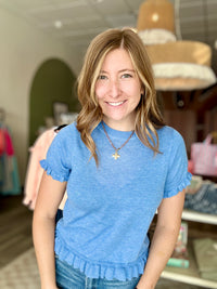 Lacey Top-Bluivy-R3vel Threads, Women's Fashion Boutique, Located in Hudsonville, Michigan