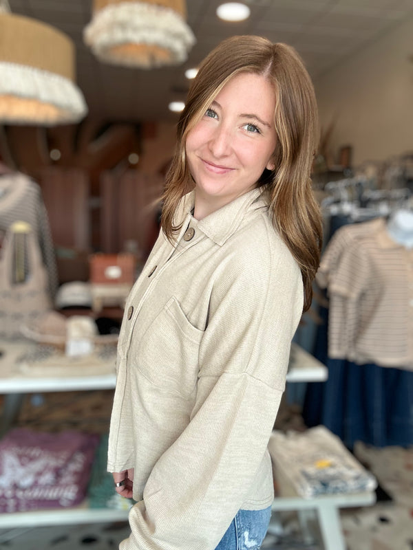 Sara Top-Blu Pepper-R3vel Threads, Women's Fashion Boutique, Located in Hudsonville, Michigan