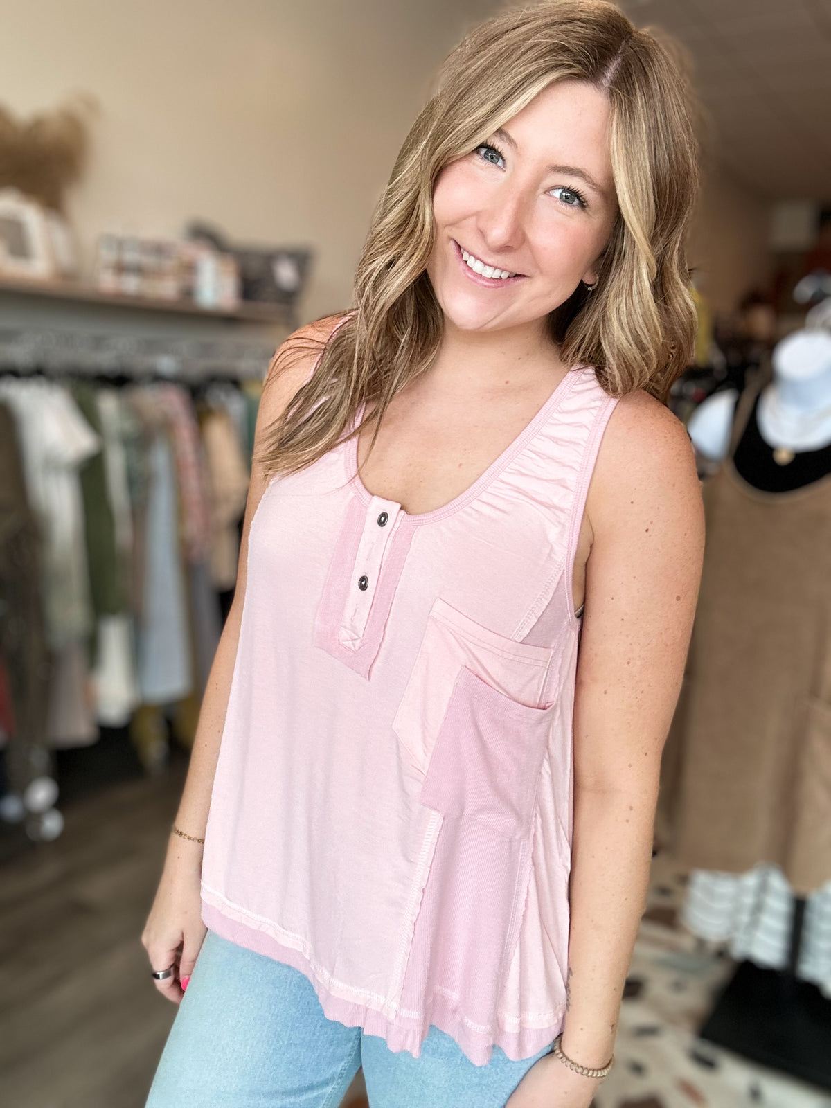 Lila Tank-POL-R3vel Threads, Women's Fashion Boutique, Located in Hudsonville, Michigan