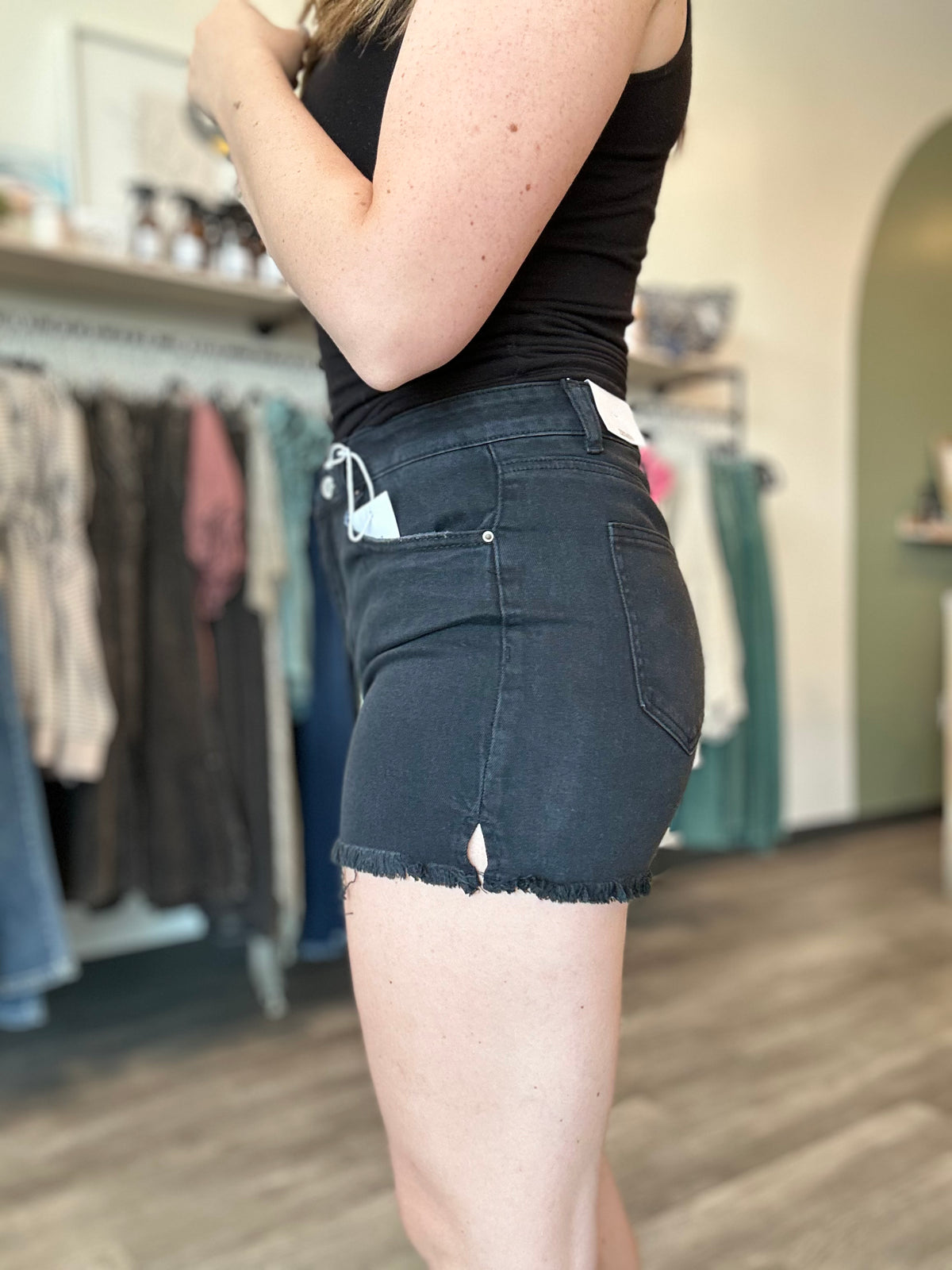 Casey Shorts-Zenana-R3vel Threads, Women's Fashion Boutique, Located in Hudsonville, Michigan