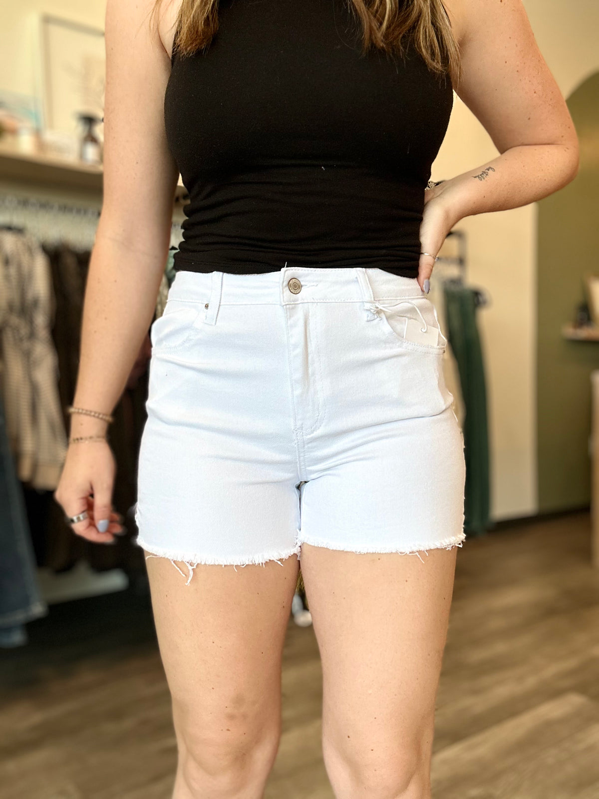 Casey Shorts-Zenana-R3vel Threads, Women's Fashion Boutique, Located in Hudsonville, Michigan