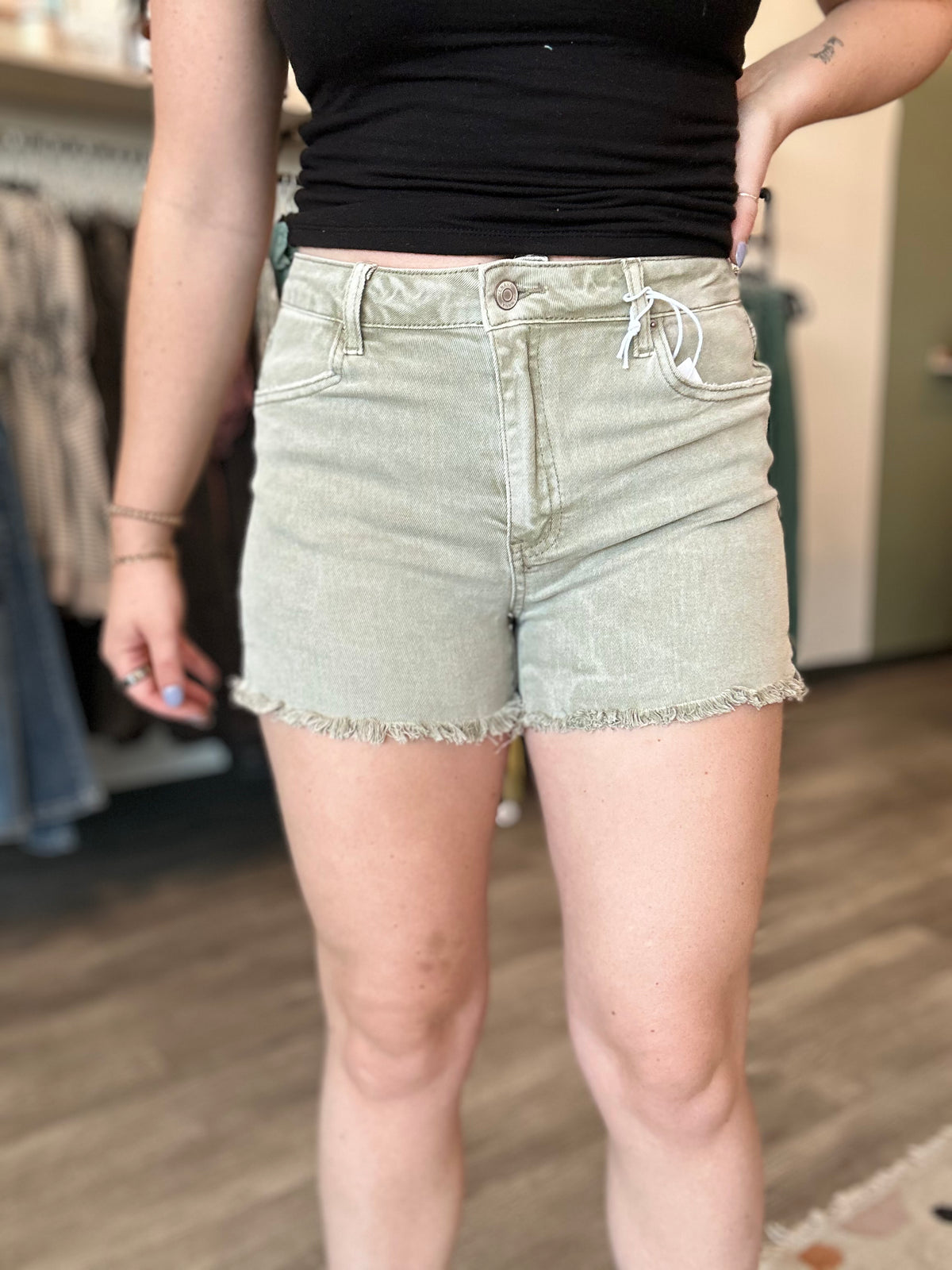 Casey Shorts-Zenana-R3vel Threads, Women's Fashion Boutique, Located in Hudsonville, Michigan