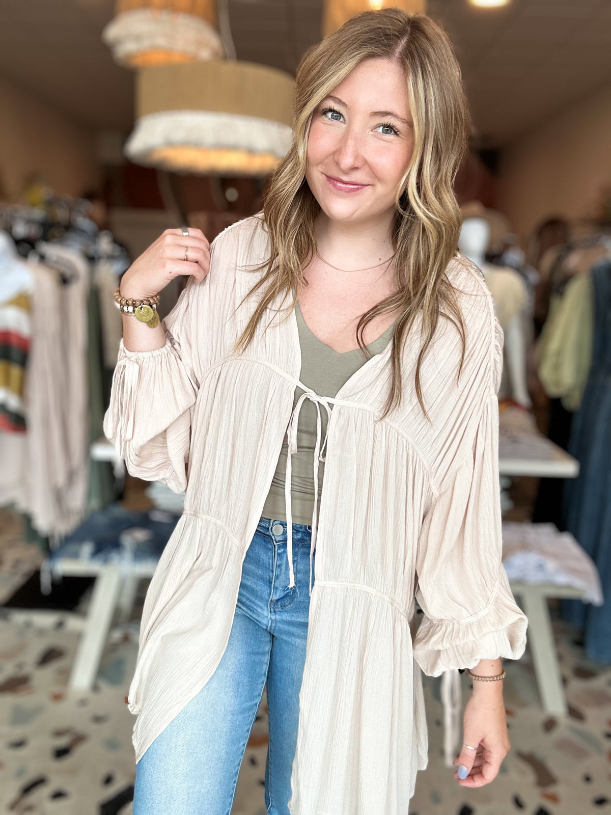 Tessa Kimono-Bluivy-R3vel Threads, Women's Fashion Boutique, Located in Hudsonville, Michigan