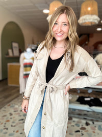 Tara Trench Coat-mystree-R3vel Threads, Women's Fashion Boutique, Located in Hudsonville, Michigan