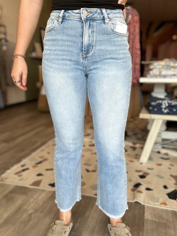 Kate High Rise Crop-Risen-R3vel Threads, Women's Fashion Boutique, Located in Hudsonville, Michigan