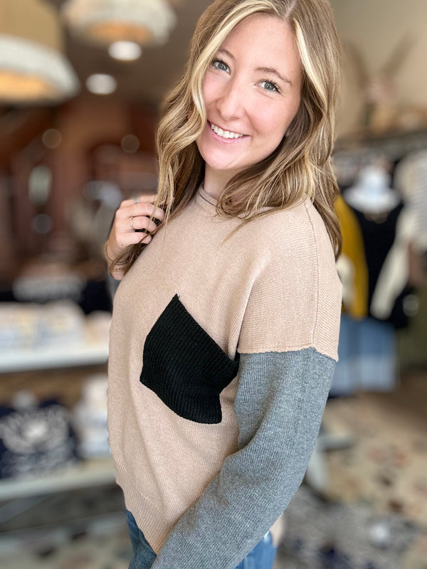 Mabel Sweater-Blu Pepper-R3vel Threads, Women's Fashion Boutique, Located in Hudsonville, Michigan