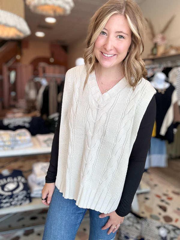 Sabrina Sweater Vest-Doe & Rae-R3vel Threads, Women's Fashion Boutique, Located in Hudsonville, Michigan