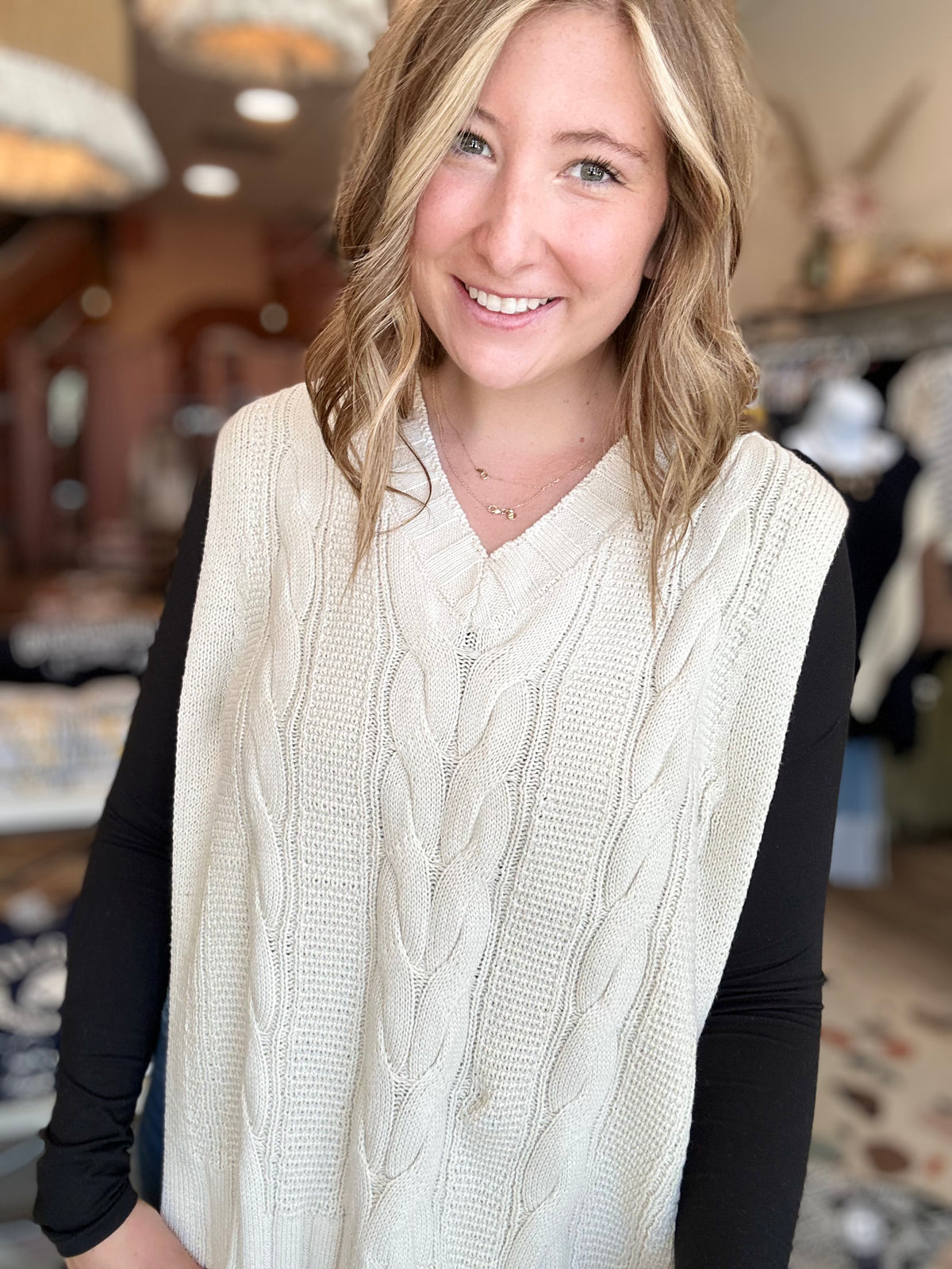 Sabrina Sweater Vest-Doe & Rae-R3vel Threads, Women's Fashion Boutique, Located in Hudsonville, Michigan