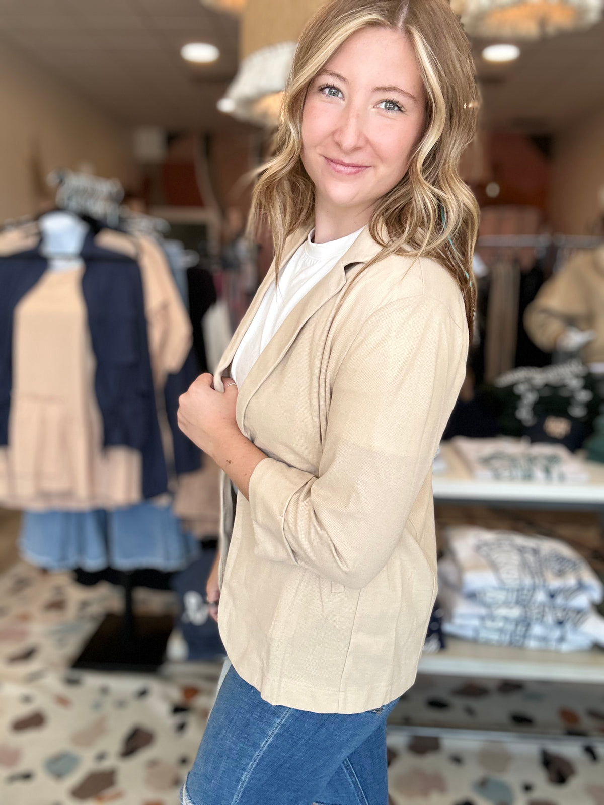 Allora Blazer-Doe & Rae-R3vel Threads, Women's Fashion Boutique, Located in Hudsonville, Michigan