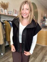 Mila Sherpa Vest-Rae Mode-R3vel Threads, Women's Fashion Boutique, Located in Hudsonville, Michigan