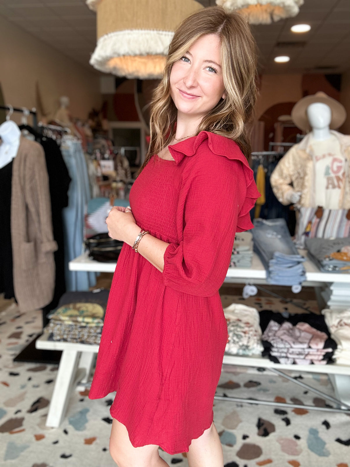 Valerie Dress-Umgee-R3vel Threads, Women's Fashion Boutique, Located in Hudsonville, Michigan