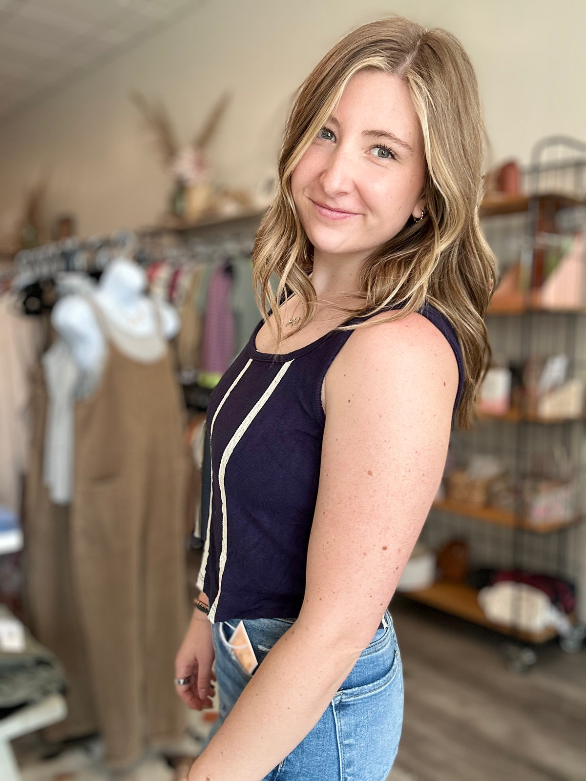 Ivy Tank-POL-R3vel Threads, Women's Fashion Boutique, Located in Hudsonville, Michigan
