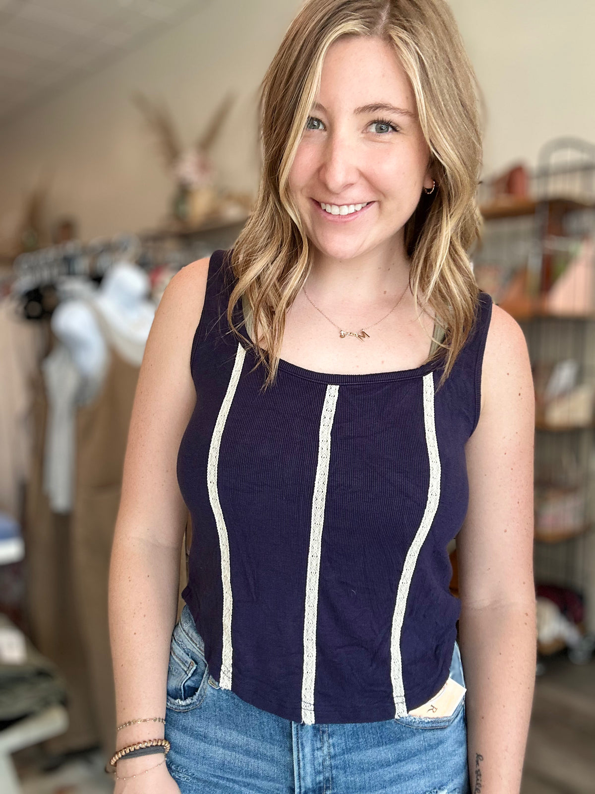 Ivy Tank-POL-R3vel Threads, Women's Fashion Boutique, Located in Hudsonville, Michigan