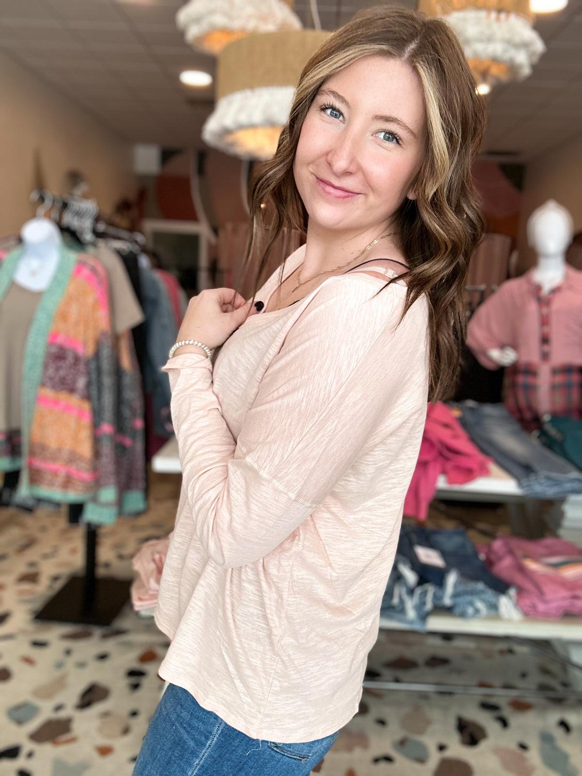 Eleanor Top-Bibi-R3vel Threads, Women's Fashion Boutique, Located in Hudsonville, Michigan