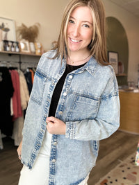 Lenny Jacket-Risen-R3vel Threads, Women's Fashion Boutique, Located in Hudsonville, Michigan