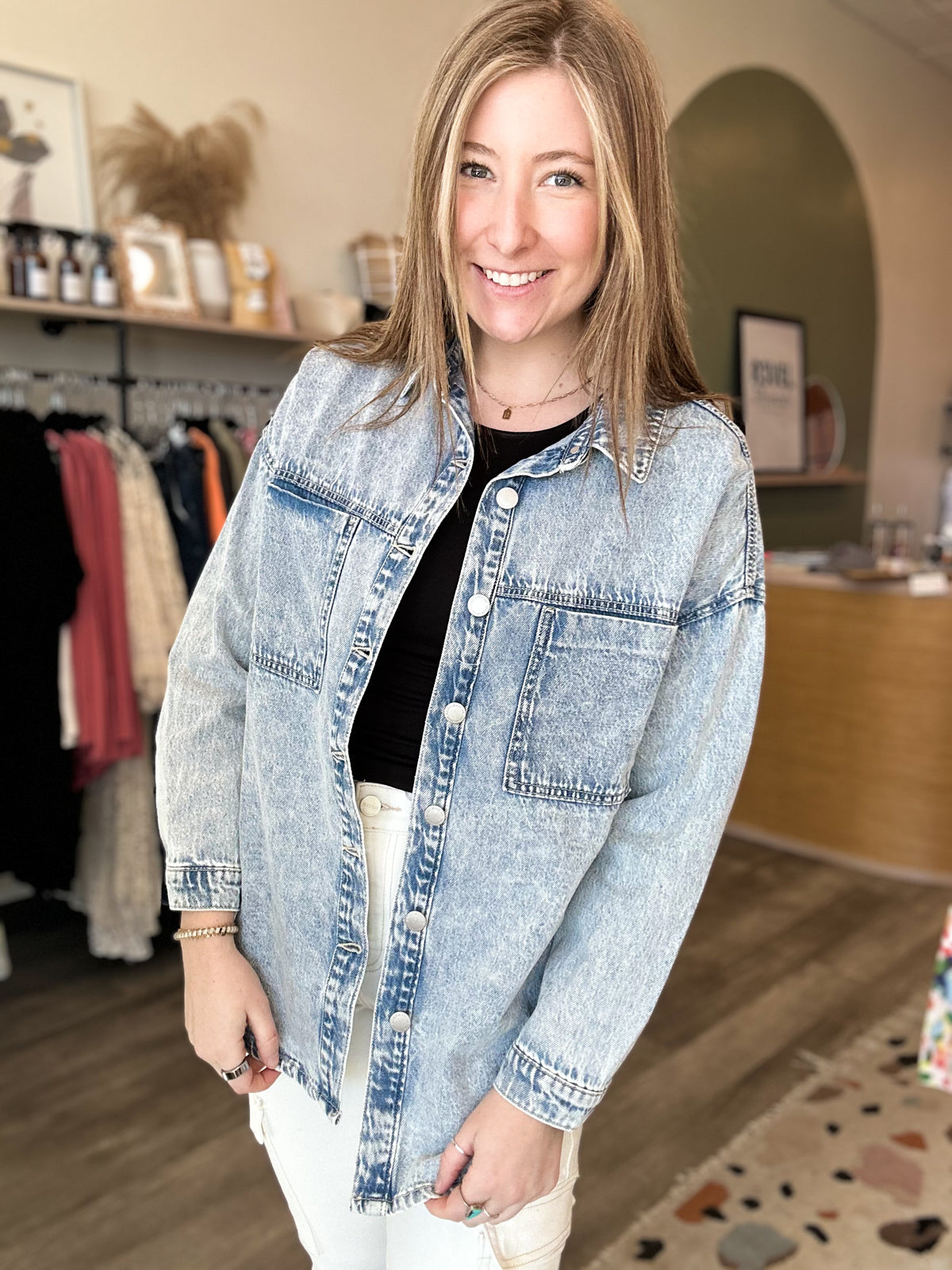 Lenny Jacket-Risen-R3vel Threads, Women's Fashion Boutique, Located in Hudsonville, Michigan