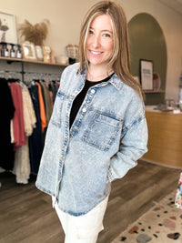 Lenny Jacket-Risen-R3vel Threads, Women's Fashion Boutique, Located in Hudsonville, Michigan