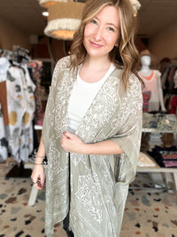 Della Kimono-Leto Accessories-R3vel Threads, Women's Fashion Boutique, Located in Hudsonville, Michigan