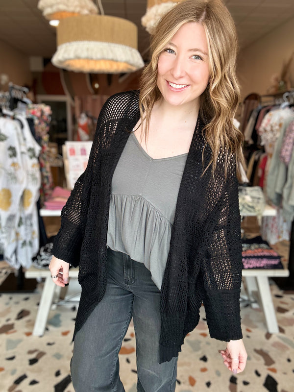 Nell knit Cardi-Leto Accessories-R3vel Threads, Women's Fashion Boutique, Located in Hudsonville, Michigan