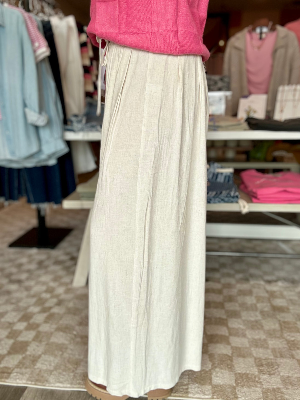 Trina Linen Pant-Bluivy-R3vel Threads, Women's Fashion Boutique, Located in Hudsonville, Michigan